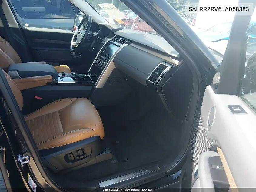2018 Land Rover Discovery Hse VIN: SALRR2RV6JA058383 Lot: 45405687