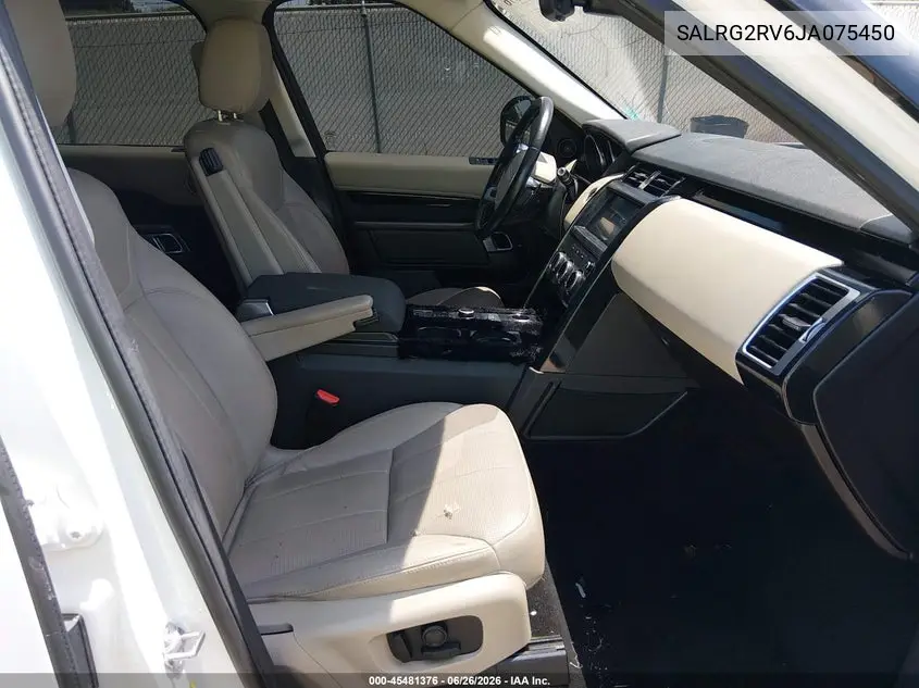 2018 Land Rover Discovery Se VIN: SALRG2RV6JA075450 Lot: 45481376