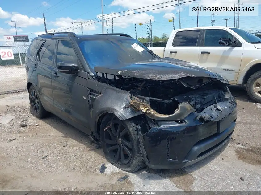 2019 Land Rover Discovery Se VIN: SALRG2RV3KA095463 Lot: 45079530