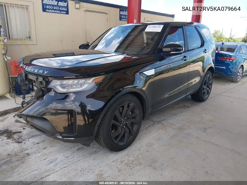 2019 Land Rover Discovery Hse Luxury VIN: SALRT2RV5KA079664 Lot: 45388141