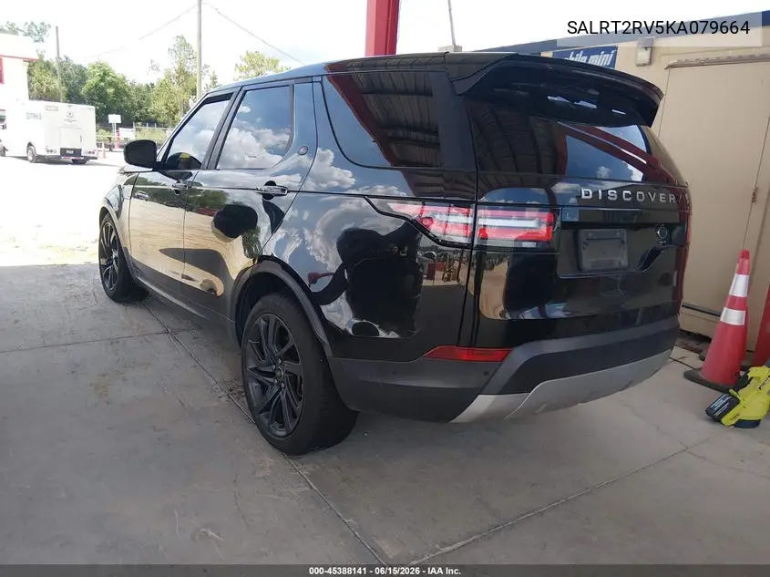 2019 Land Rover Discovery Hse Luxury VIN: SALRT2RV5KA079664 Lot: 45388141