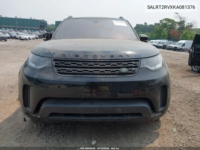 2019 Land Rover Discovery Hse Luxury VIN: SALRT2RVXKA081376 Lot: 45636438
