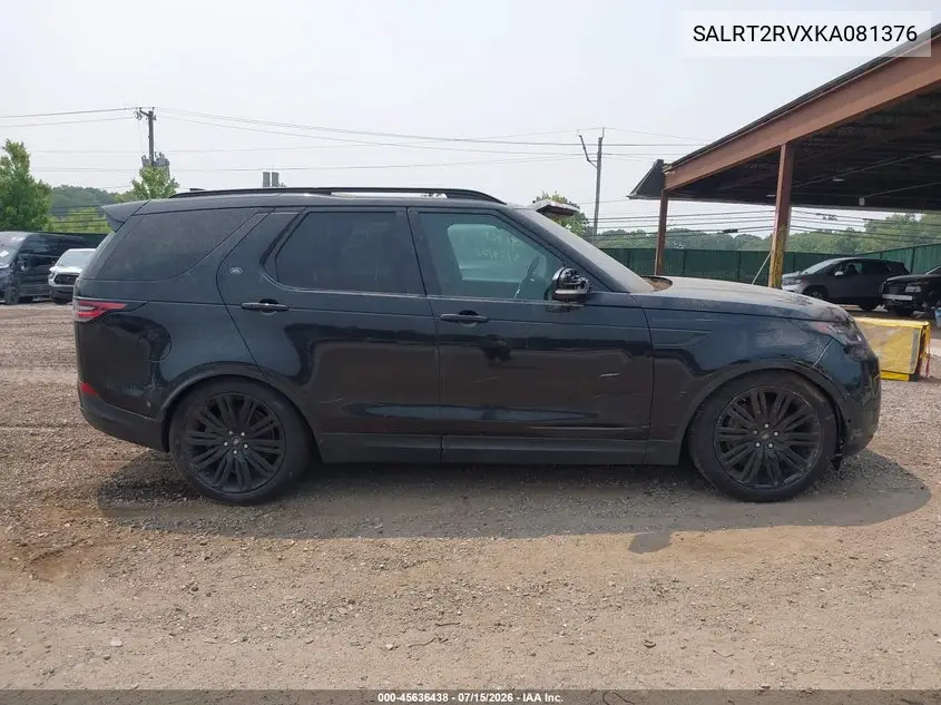 2019 Land Rover Discovery Hse Luxury VIN: SALRT2RVXKA081376 Lot: 45636438