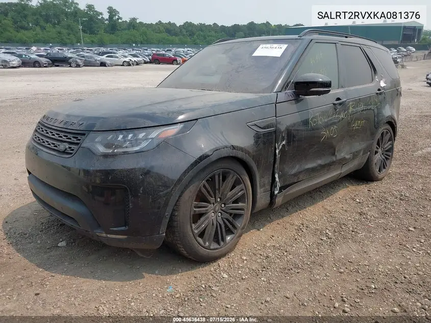 2019 Land Rover Discovery Hse Luxury VIN: SALRT2RVXKA081376 Lot: 45636438