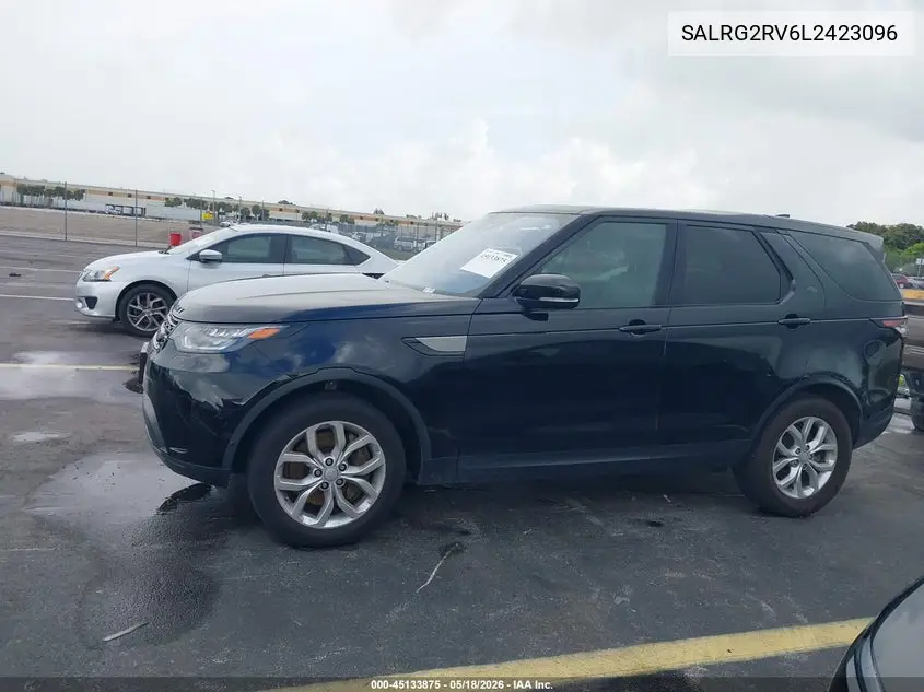 2020 Land Rover Discovery Se VIN: SALRG2RV6L2423096 Lot: 45133875