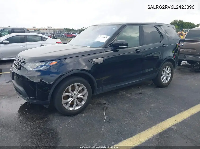 2020 Land Rover Discovery Se VIN: SALRG2RV6L2423096 Lot: 45133875