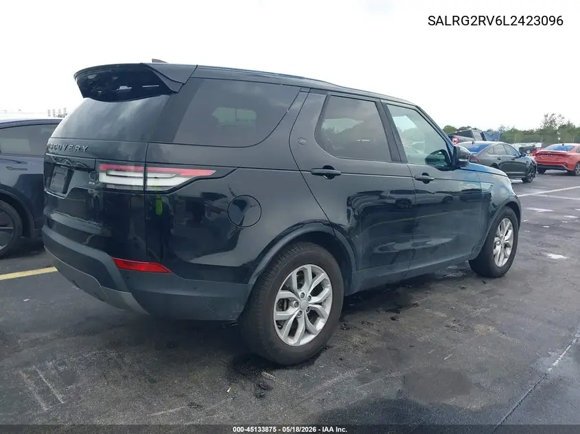 2020 Land Rover Discovery Se VIN: SALRG2RV6L2423096 Lot: 45133875
