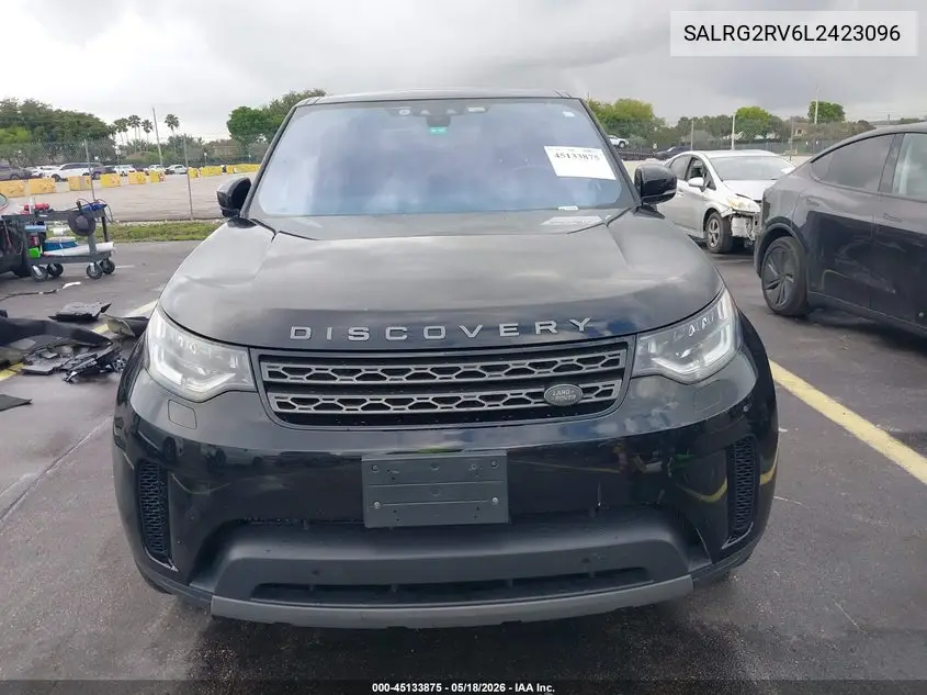 2020 Land Rover Discovery Se VIN: SALRG2RV6L2423096 Lot: 45133875