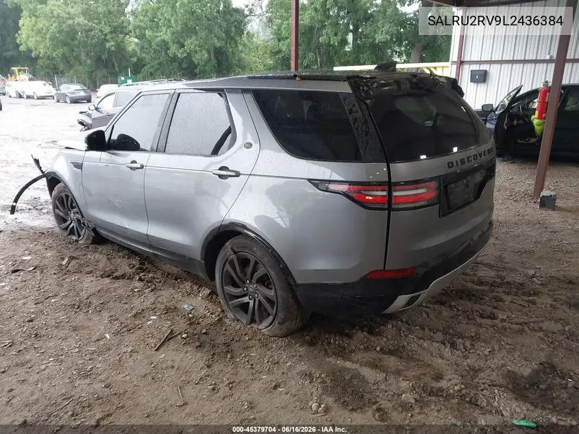 2020 Land Rover Discovery Landmark Edition VIN: SALRU2RV9L2436384 Lot: 45379704