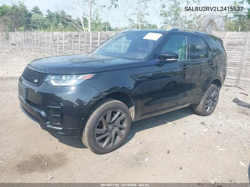 2020 Land Rover Discovery Landmark Edition VIN: SALRU2RV2L2415537 Lot: 45577180