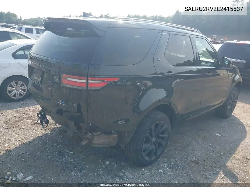 2020 Land Rover Discovery Landmark Edition VIN: SALRU2RV2L2415537 Lot: 45577180