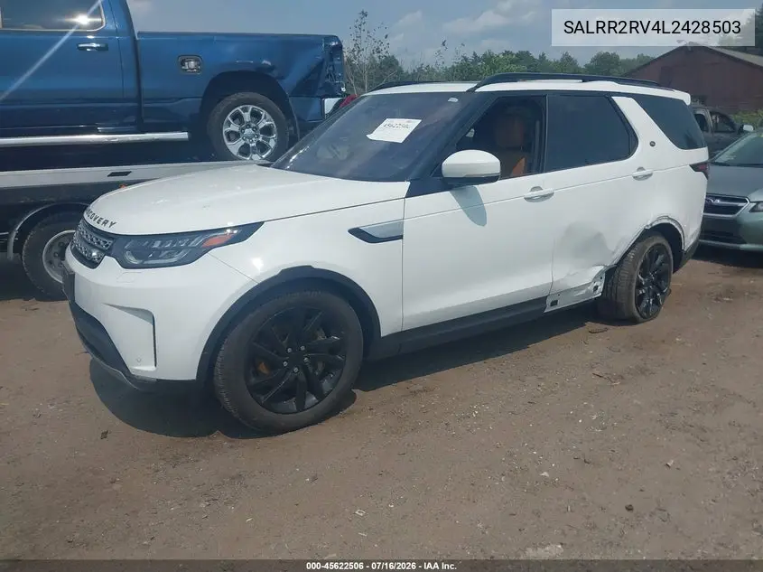 2020 Land Rover Discovery Hse VIN: SALRR2RV4L2428503 Lot: 45622506