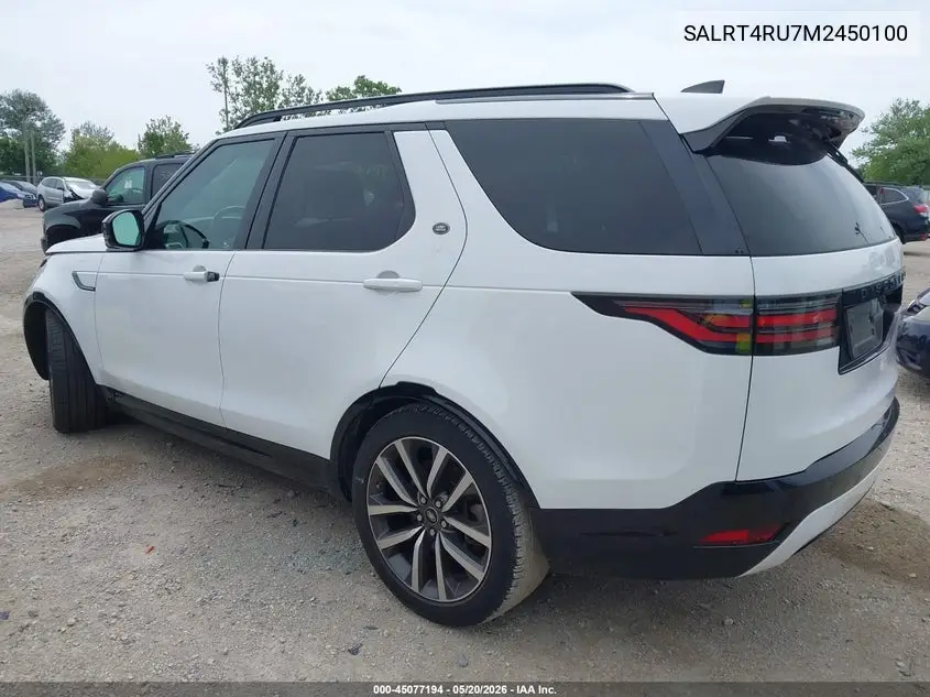 2021 Land Rover Discovery P360 S R-Dynamic VIN: SALRT4RU7M2450100 Lot: 45077194