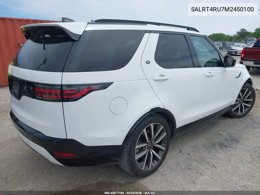 2021 Land Rover Discovery P360 S R-Dynamic VIN: SALRT4RU7M2450100 Lot: 45077194