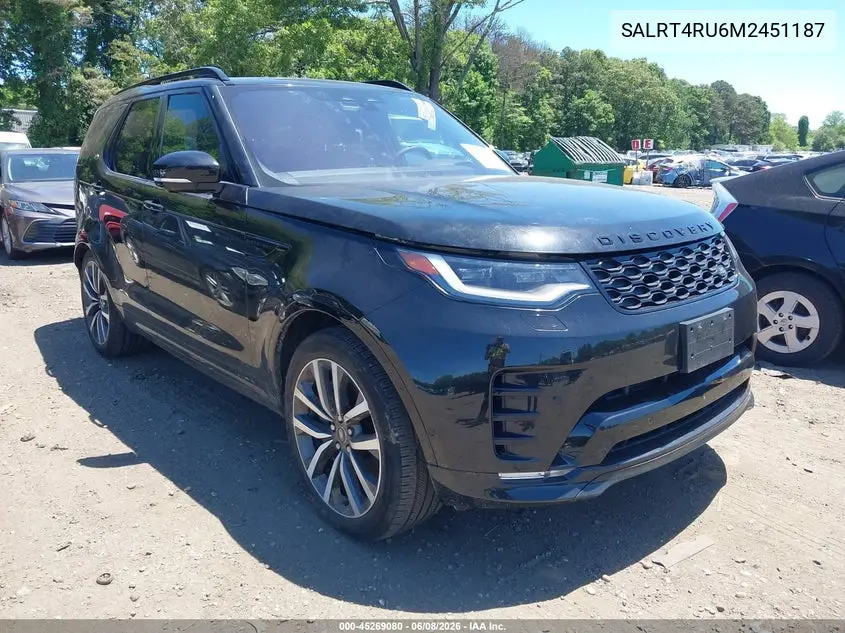 2021 Land Rover Discovery P360 S R-Dynamic VIN: SALRT4RU6M2451187 Lot: 45269080