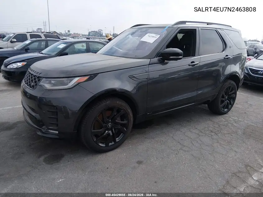 2022 Land Rover Discovery P360 S R-Dynamic VIN: SALRT4EU7N2463808 Lot: 45429855