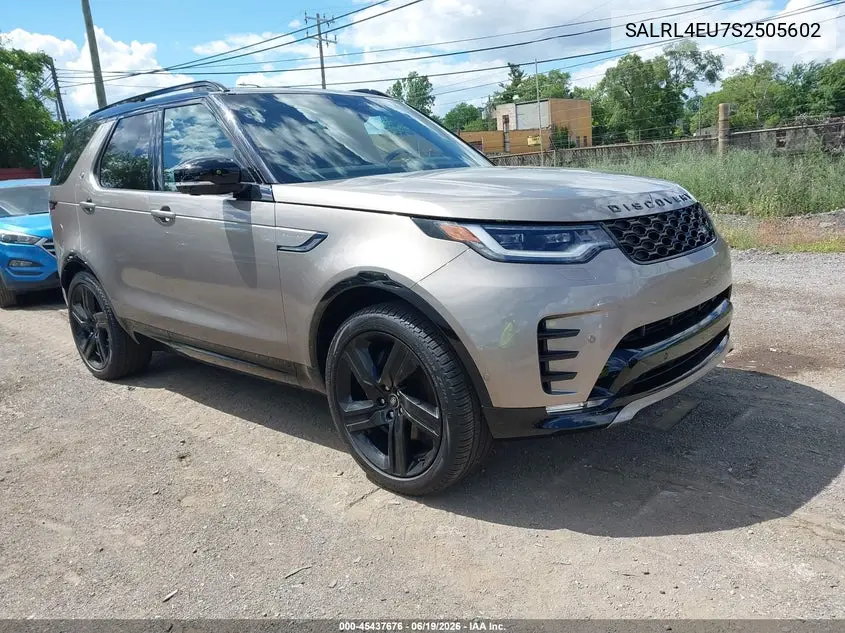 2025 Land Rover Discovery P360 Dynamic Se VIN: SALRL4EU7S2505602 Lot: 45437676