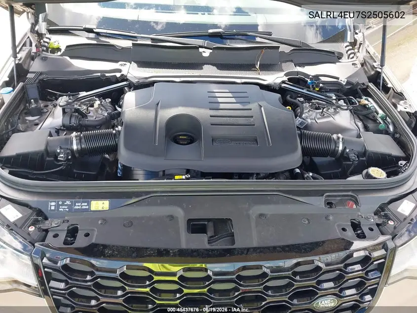 2025 Land Rover Discovery P360 Dynamic Se VIN: SALRL4EU7S2505602 Lot: 45437676