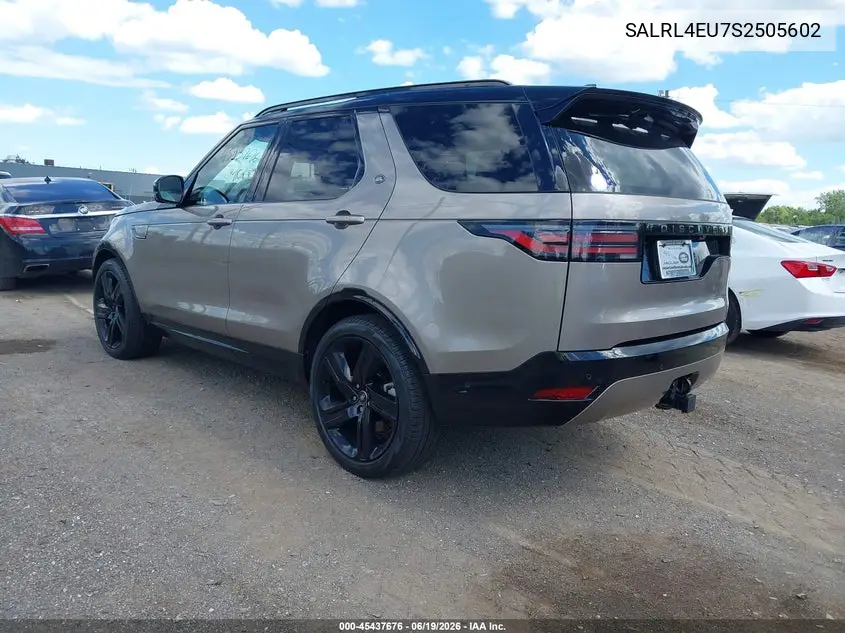 2025 Land Rover Discovery P360 Dynamic Se VIN: SALRL4EU7S2505602 Lot: 45437676