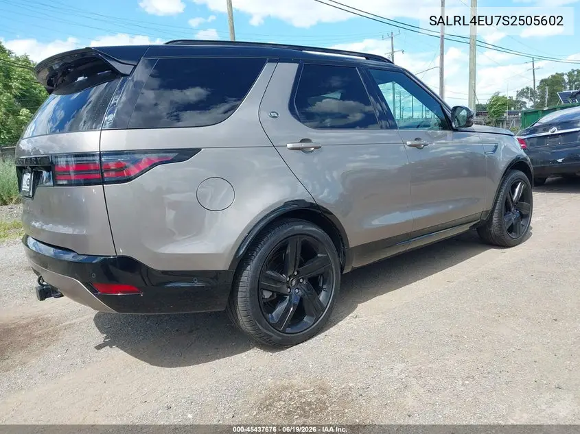2025 Land Rover Discovery P360 Dynamic Se VIN: SALRL4EU7S2505602 Lot: 45437676