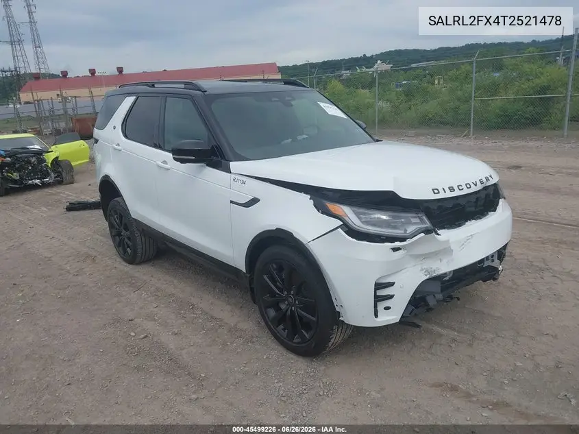 2026 Land Rover Discovery Dynamic Se VIN: SALRL2FX4T2521478 Lot: 45499226