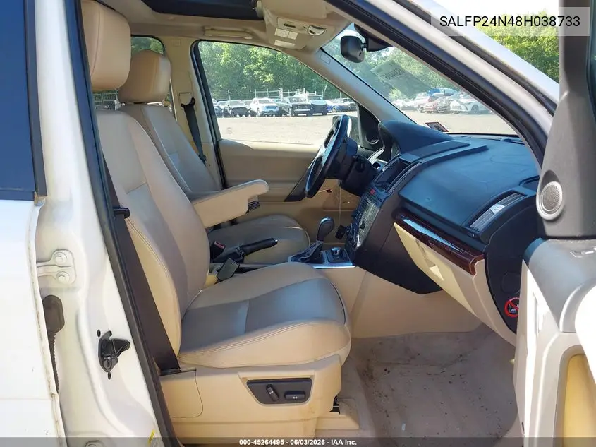 2008 Land Rover Lr2 Se VIN: SALFP24N48H038733 Lot: 45264495