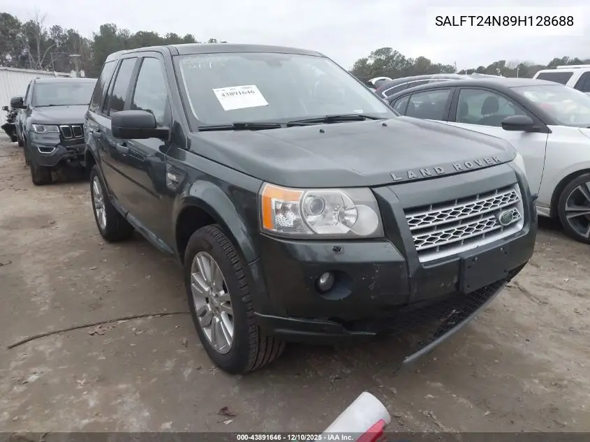 2009 Land Rover Lr2 Hse VIN: SALFT24N89H128688 Lot: 43891646