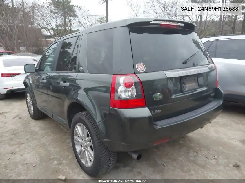 2009 Land Rover Lr2 Hse VIN: SALFT24N89H128688 Lot: 43891646