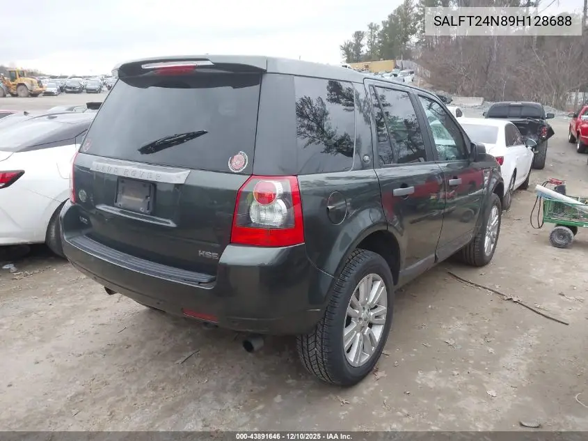 2009 Land Rover Lr2 Hse VIN: SALFT24N89H128688 Lot: 43891646