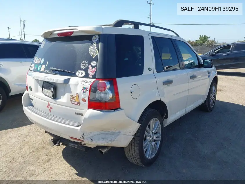 2009 Land Rover Lr2 Hse VIN: SALFT24N09H139295 Lot: 44999840
