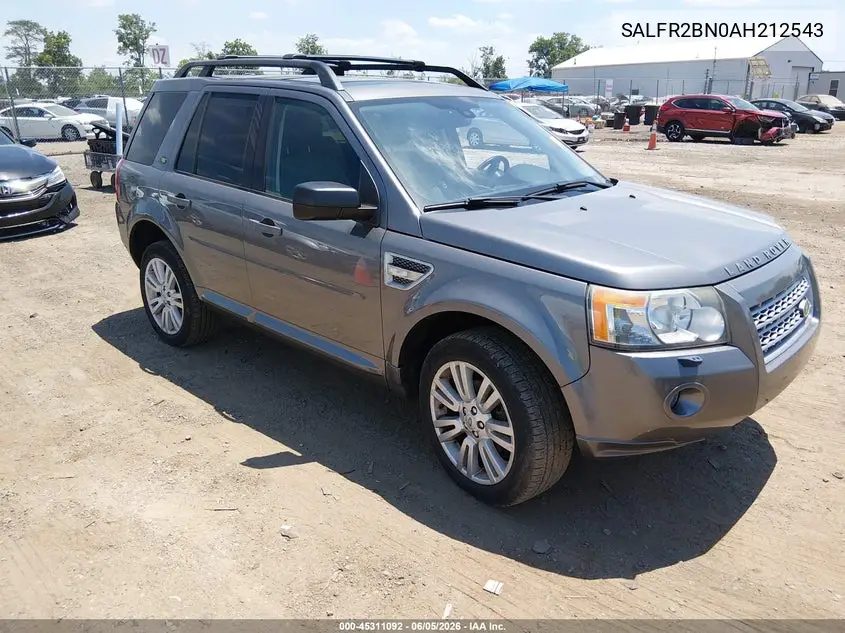 SALFR2BN0AH212543 2010 Land Rover Lr2 Hse