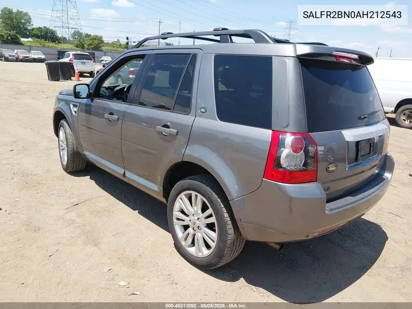 SALFR2BN0AH212543 2010 Land Rover Lr2 Hse