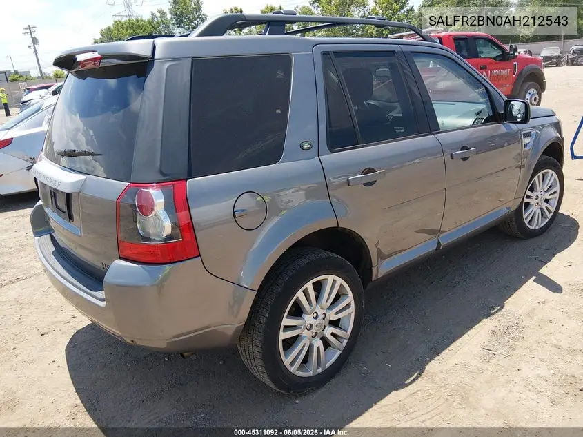 SALFR2BN0AH212543 2010 Land Rover Lr2 Hse