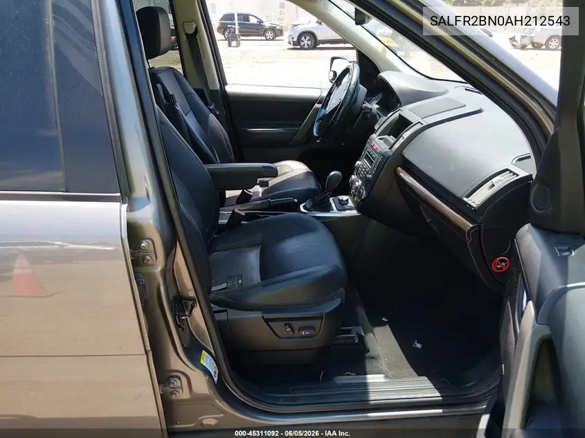 SALFR2BN0AH212543 2010 Land Rover Lr2 Hse