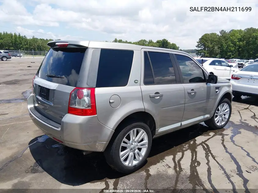 2010 Land Rover Lr2 Hse VIN: SALFR2BN4AH211699 Lot: 45488526
