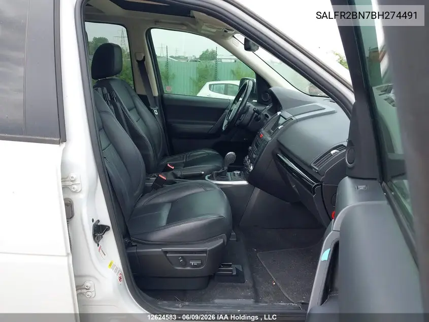 2011 Land Rover Lr2 VIN: SALFR2BN7BH274491 Lot: 12624583