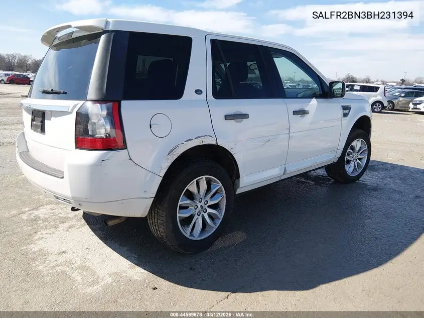 2011 Land Rover Lr2 VIN: SALFR2BN3BH231394 Lot: 44599678