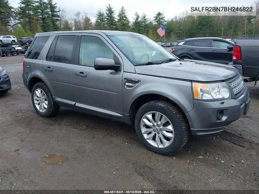 2011 Land Rover Lr2 VIN: SALFR2BN7BH246822 Lot: 45116331