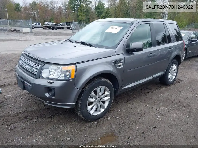 2011 Land Rover Lr2 VIN: SALFR2BN7BH246822 Lot: 45116331