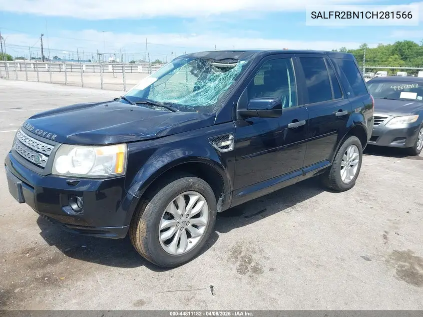 2012 Land Rover Lr2 VIN: SALFR2BN1CH281566 Lot: 44811182