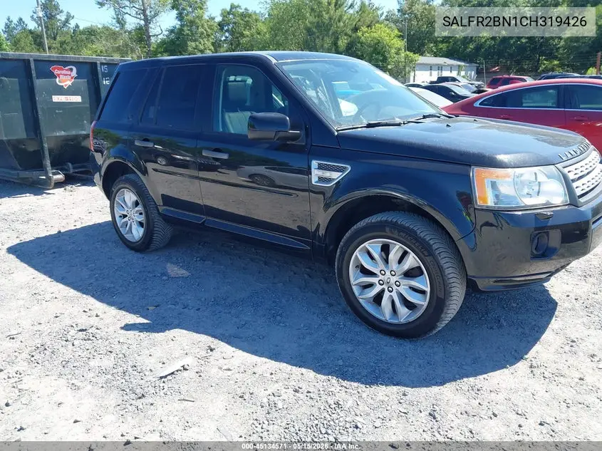 2012 Land Rover Lr2 VIN: SALFR2BN1CH319426 Lot: 45134571