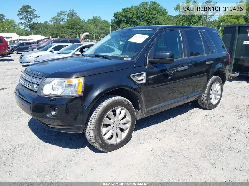 2012 Land Rover Lr2 VIN: SALFR2BN1CH319426 Lot: 45134571