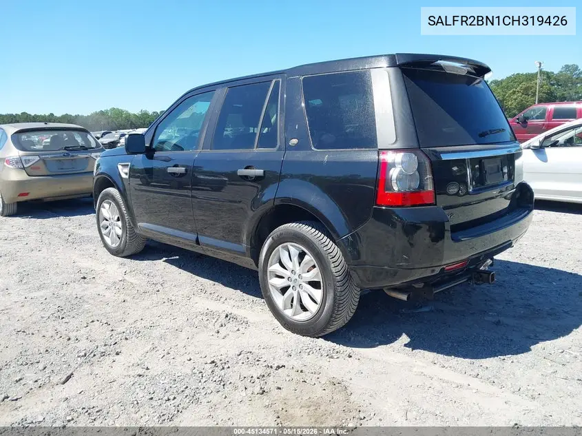 2012 Land Rover Lr2 VIN: SALFR2BN1CH319426 Lot: 45134571