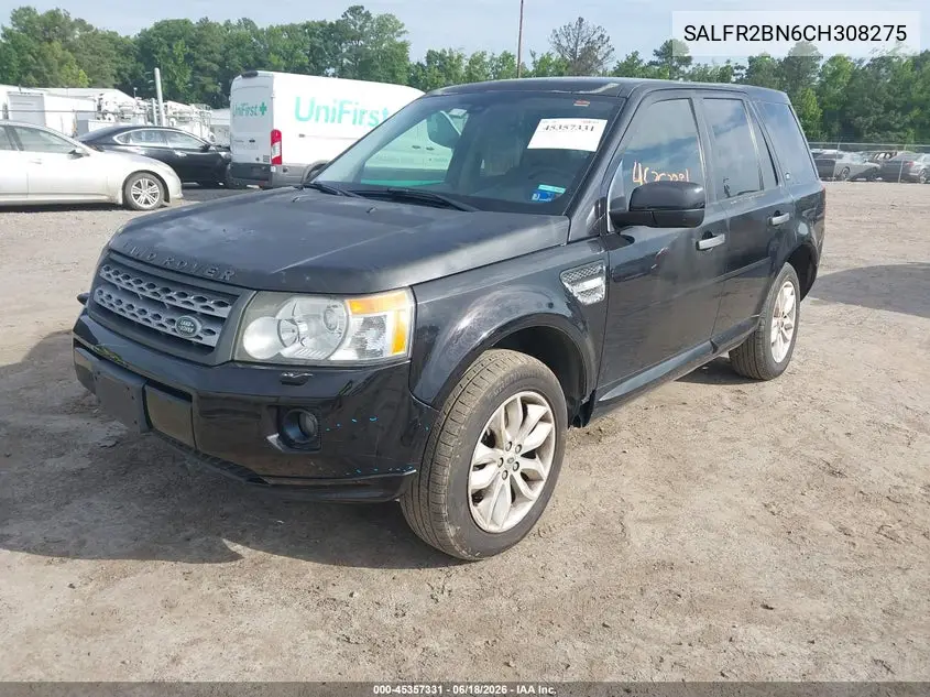 2012 Land Rover Lr2 VIN: SALFR2BN6CH308275 Lot: 45357331