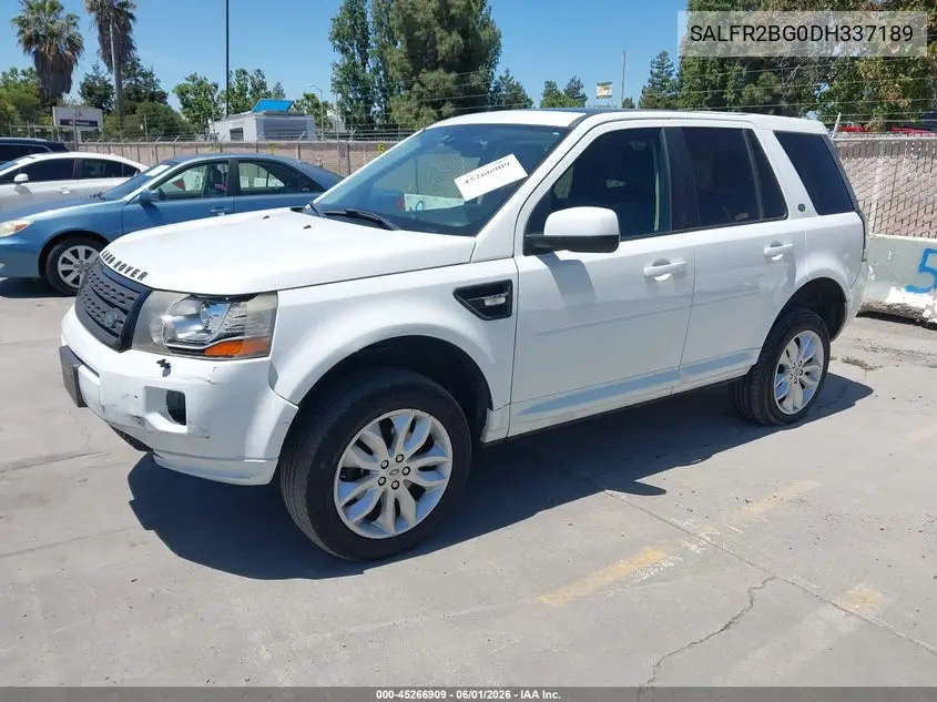 2013 Land Rover Lr2 VIN: SALFR2BG0DH337189 Lot: 45266909