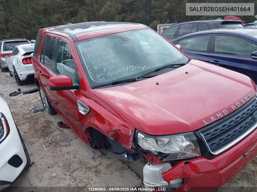 2014 Land Rover Lr2 VIN: SALFR2BG5EH401664 Lot: 12290983