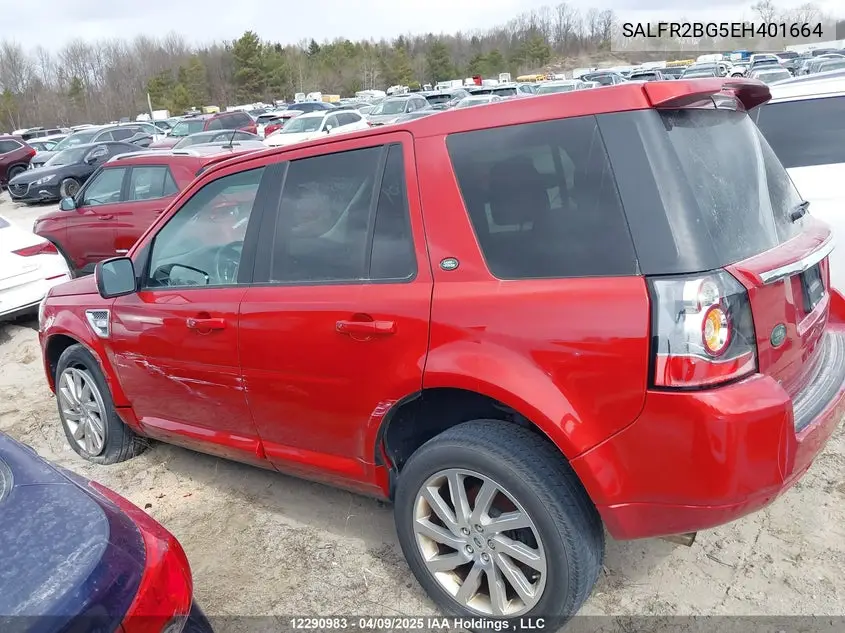 2014 Land Rover Lr2 VIN: SALFR2BG5EH401664 Lot: 12290983