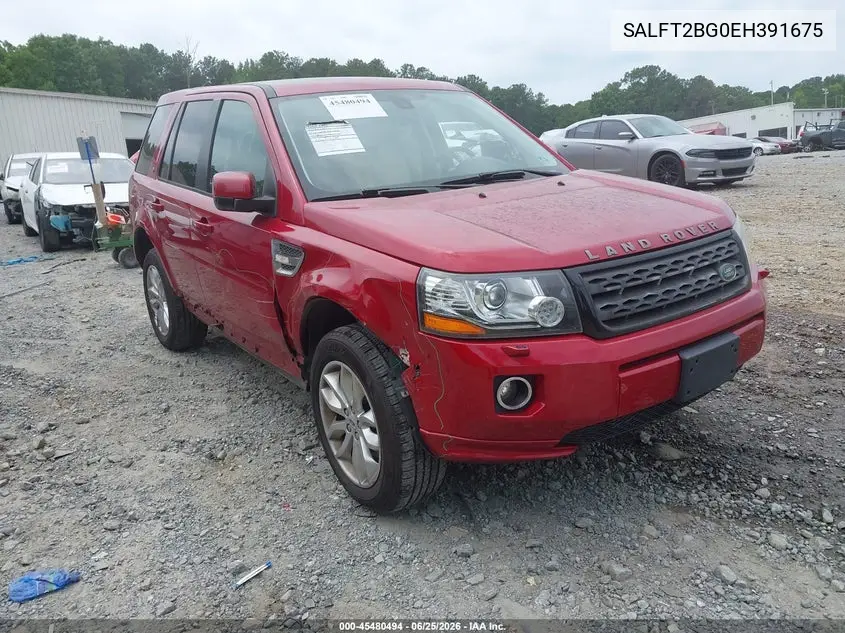 2014 Land Rover Lr2 VIN: SALFT2BG0EH391675 Lot: 45480494