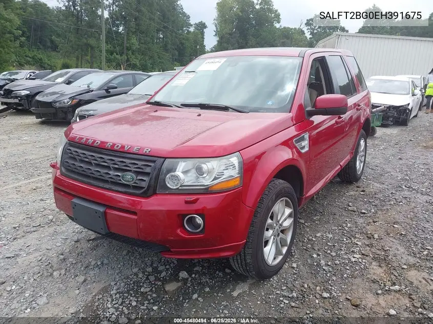 2014 Land Rover Lr2 VIN: SALFT2BG0EH391675 Lot: 45480494