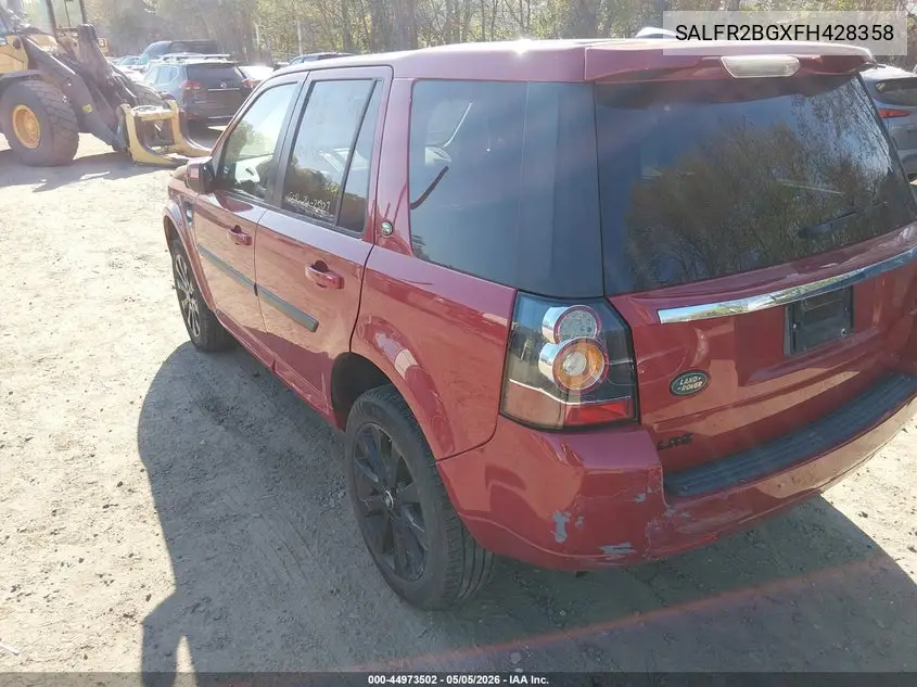 2015 Land Rover Lr2 VIN: SALFR2BGXFH428358 Lot: 44973502